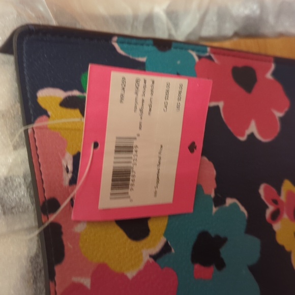 Authentic NWT Kate Spade Sam Wildflower Bouquet Medium Satchel Navy Multi - Picture 2 of 7